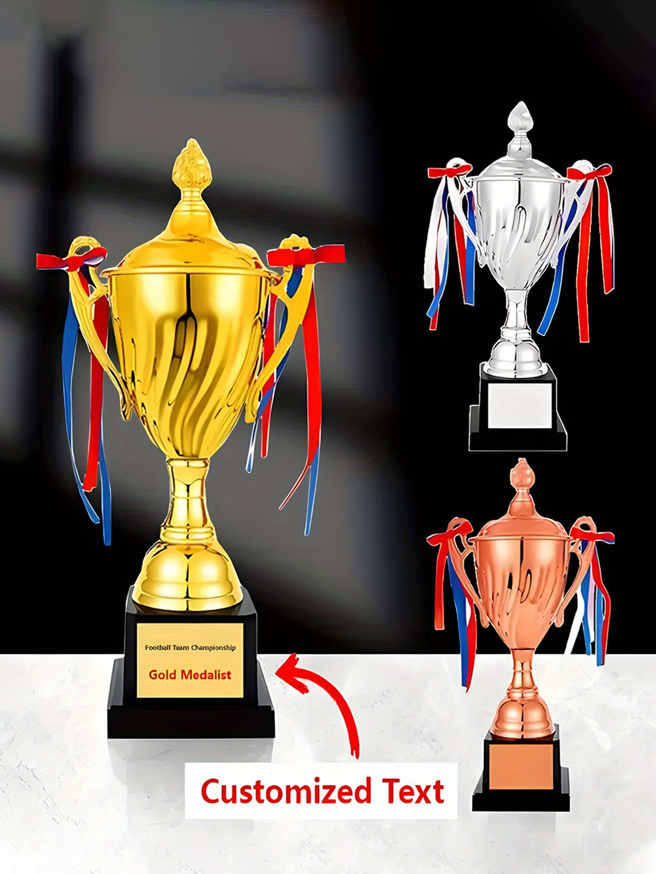 Metal Trophy – Personalized Gold, Silver, or Copper Cup